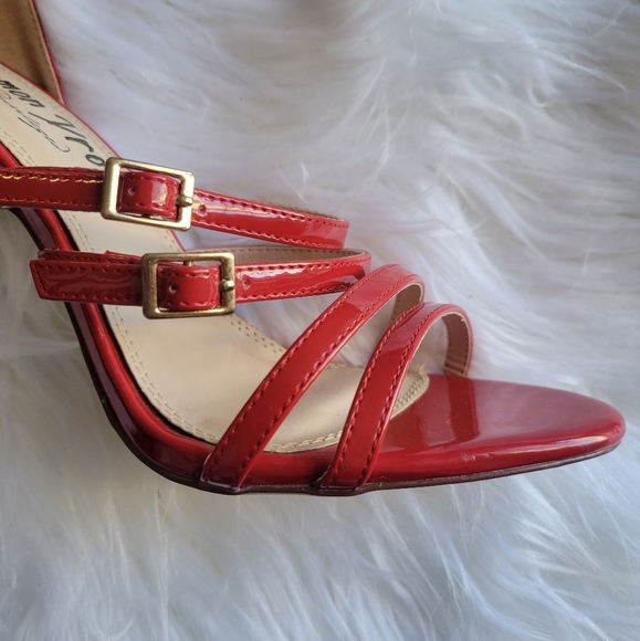LEMON DROP BY PRIVILEGED Kumi Red Strappy Heels Size 7.5 - Picture 10 of 15